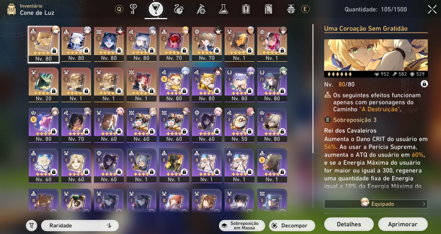 Saber E6S3 - 107 passes dourados e +++
