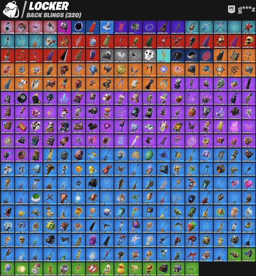 CONTA FORTNITE 218 SKINS + 2.350 V-BUCKS (Valor negociável)