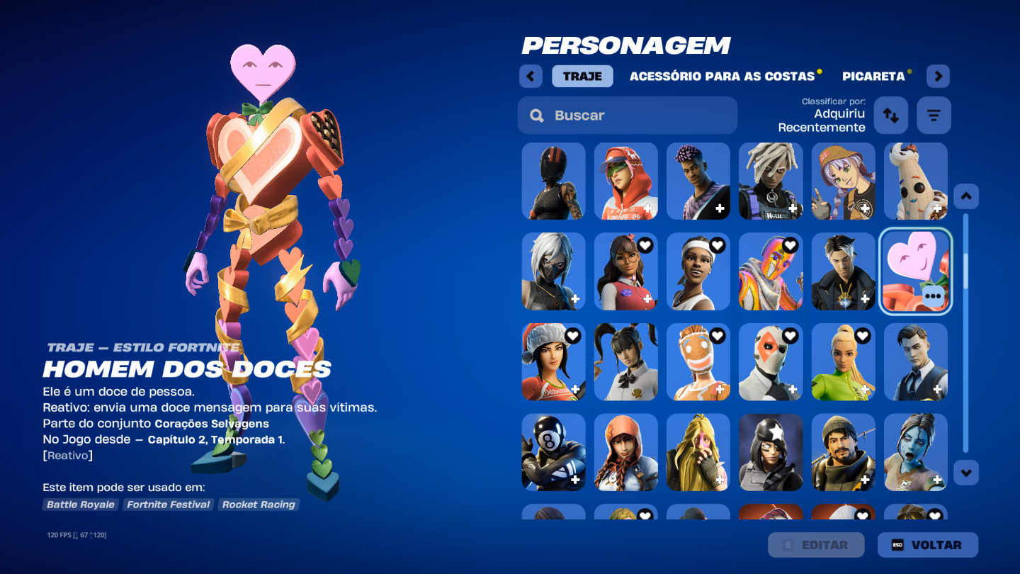 CONTA DE FORTNITE 274 SKINS