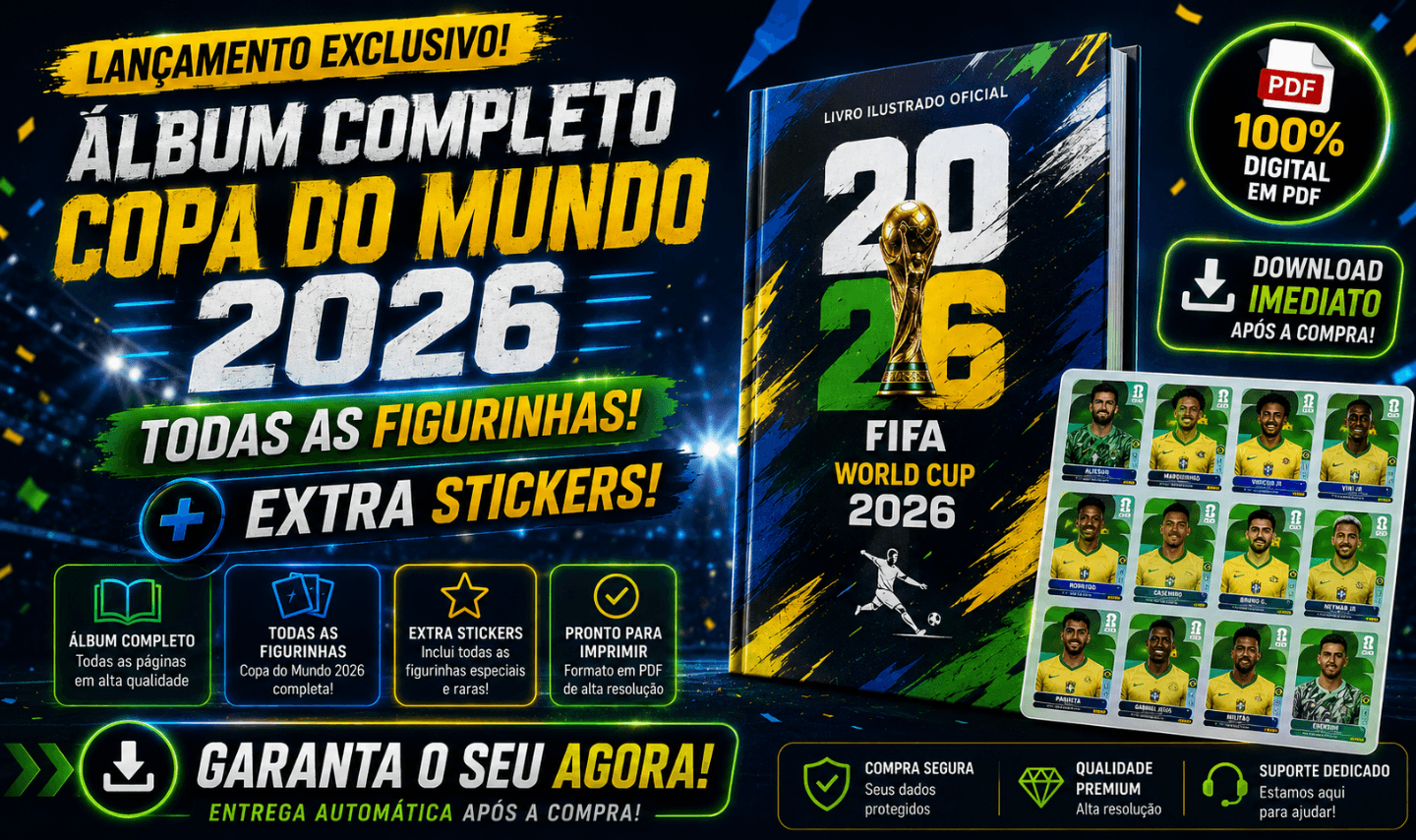 Álbum da Copa do Mundo 2026 Completo + Todas as Figurinhas em (PDF)