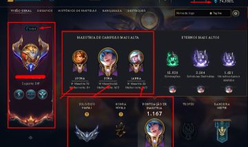 CONTA MONO SONA 1 MILHAO DE MAESTRIA/LEONA 800K+ SKIN NOVA FULL DADO