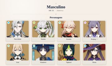 CONTA GENSHIN IMPACT COM 8 PERSONAGENS T5 [LEIA A DESCRIÇÃO]
