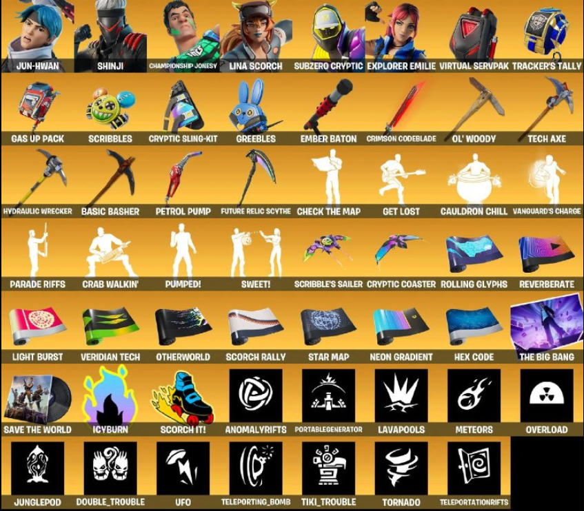 CONTA FORTNITE COM CLIX/GHOST/SAEKO/DANÇAS ICONES E MUITO MAIS!