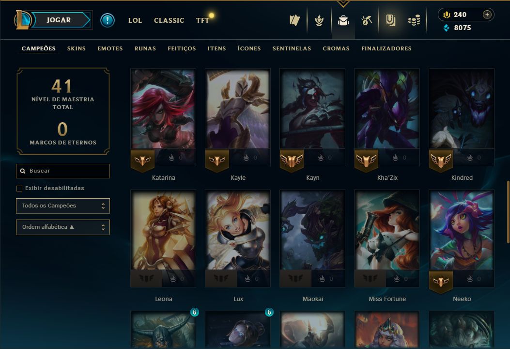 SKIN LENDÁRIA DEUS-REI GAREN + [ OURO 2 COM 75 PDLS ] + [ TROCA NICK ]