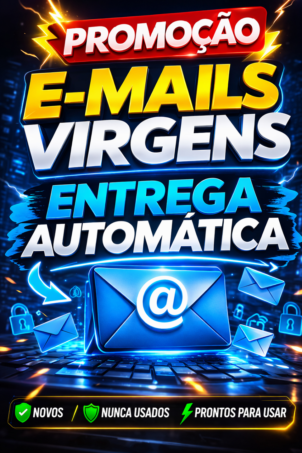 PROMOÇÃO: GMAIL/OUTLOOK/E-MAIL VIRGEM LIMPO (MENOR VALOR DE MERCADO)