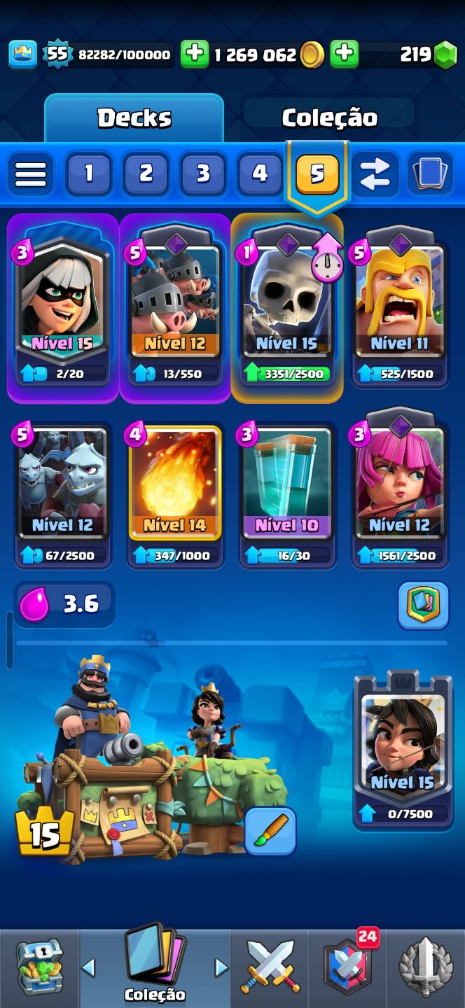 CONTA CLASH ROYALE BOA PRA JOGAR