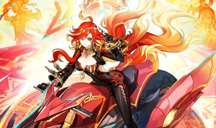 Conta de genshin que tem mavuika e outros personagens 5 estrelas