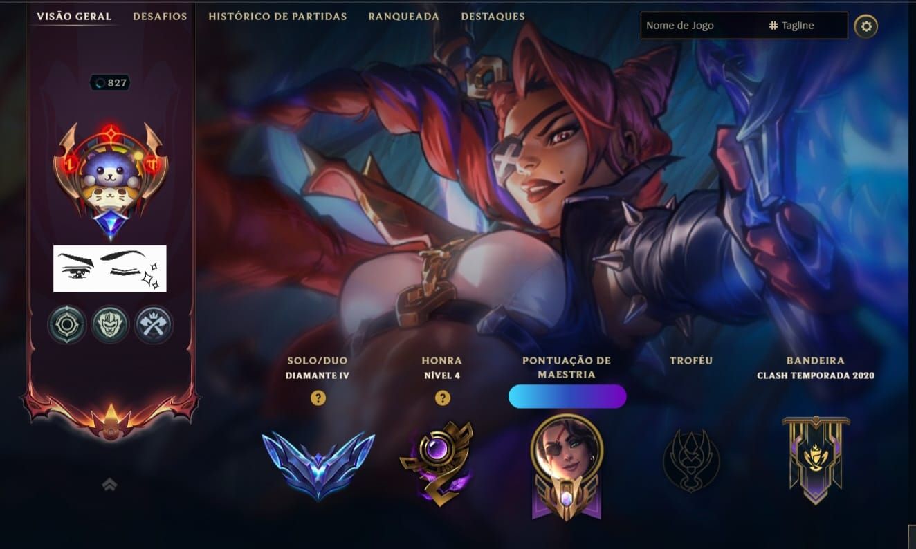 Conta LOL Diamante IV / 932 Skins / Único Dono / Nível 827 / Todos Campeões