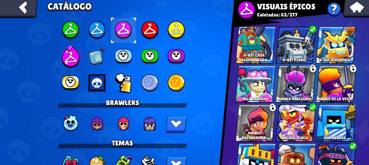 CONTA DE BRAWL STARS 25K DE TROFÉUS 82 BRAWLERS