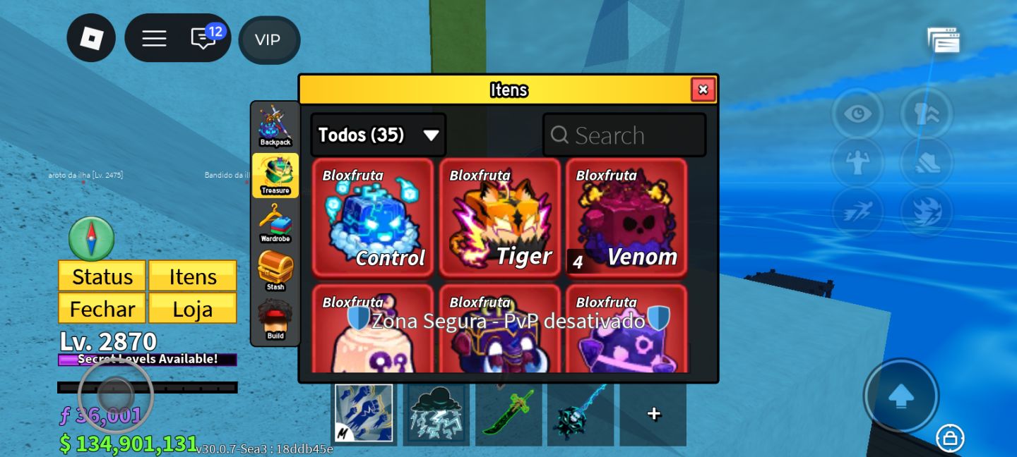 T-REX,CONTROL, TIGER OU GRAVITY (FRUTAS FÍSICAS) | SERV VIP TRADE
