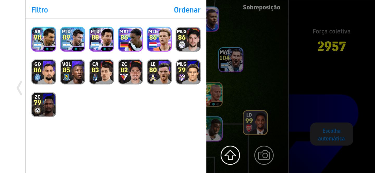 CONTA INICIANTE eFOOTBALL MOBILE | RONALDINHO BIG TIME BLITZ CURLER
