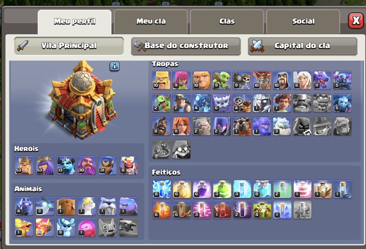 (PREÇO NEGOCIAVEL) CONTA CLASH OF CLANS CV 16