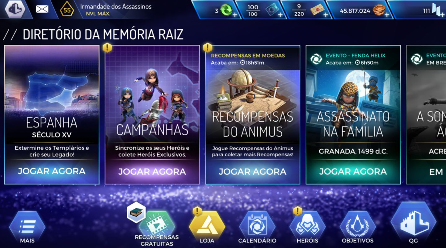 ASSASSIN'S CREED REBELLION | MOEDAS E ITENS | ANDROID | ENTREGA RÁPIDA