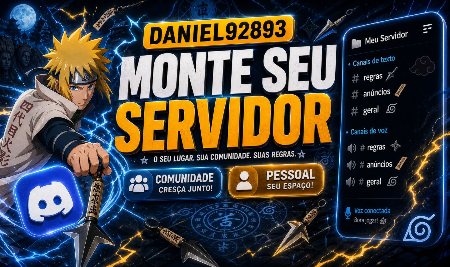 [PROMOÇÃO] CRIO SEU SERVIDOR NO DISCORD / MEMBROS, BOTS E ETC