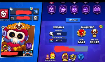 Conta de Brawl stars mestre 3 rara