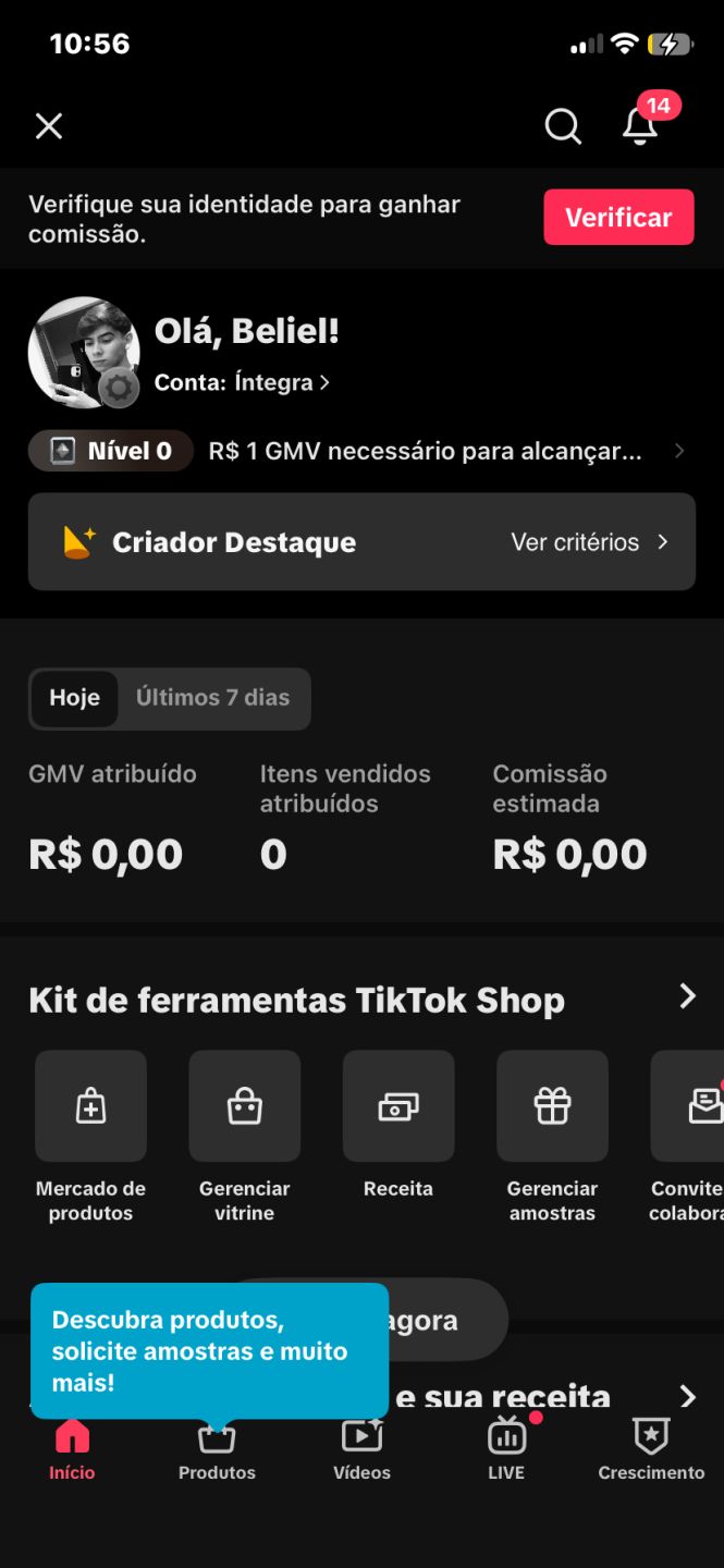 CONTA TIKTOK 172 MIL SEGUIDORES REAIS + MONETIZADA + SHOP + LIVE ATIVADOS