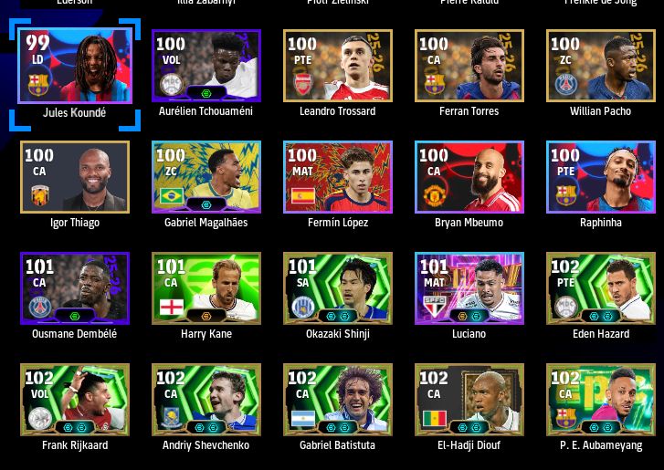 CONTA EFOOTBALL STEAM ELITE|FORÇA 3286|CR7 DA COPA BT|XABI ALONSO 88 |+20 ÉPICOS