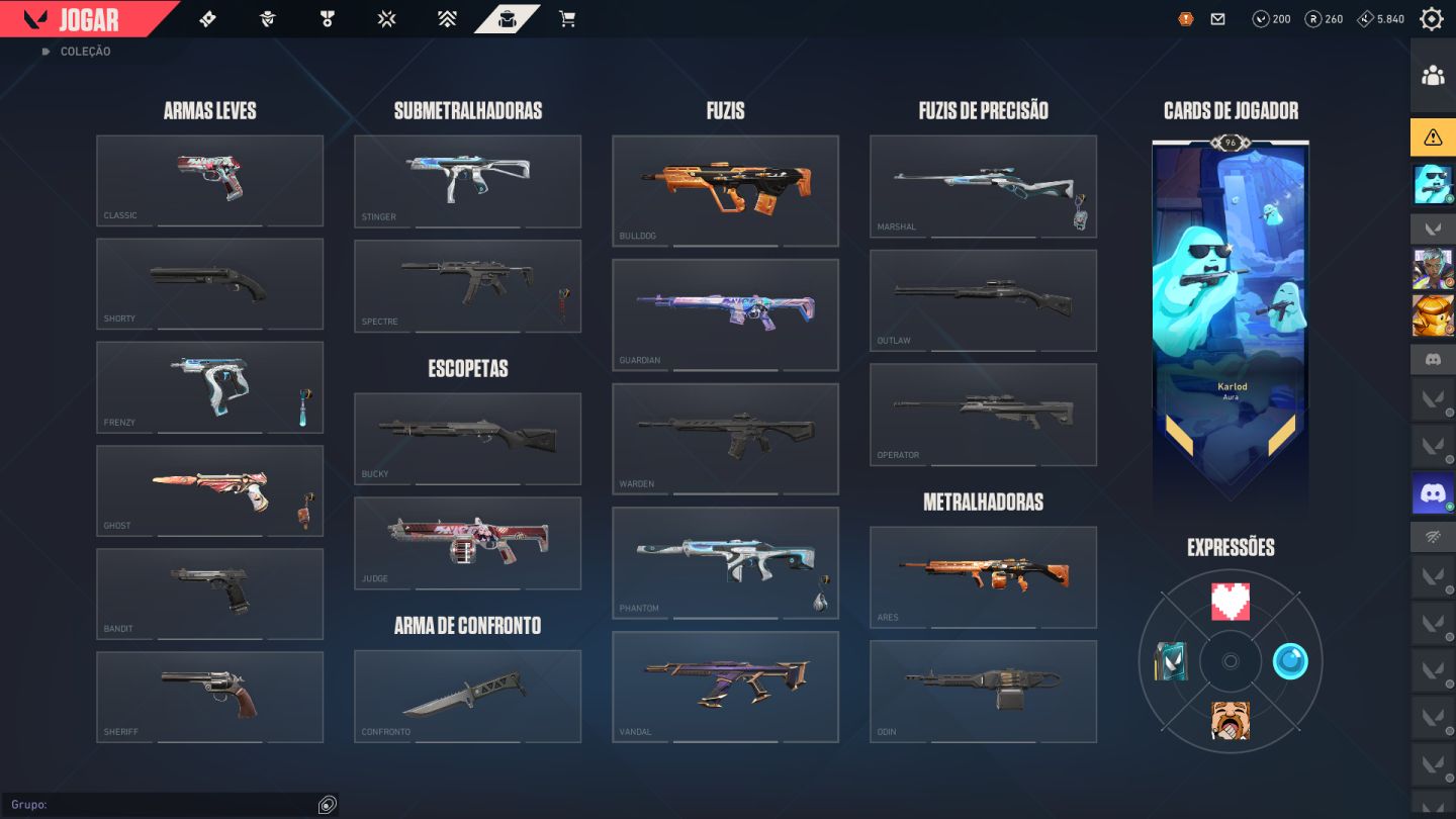 Conta valorant,nivel96,rank ouro,+20skins,xenocaçador,kuronami,karambit rgx,23ag