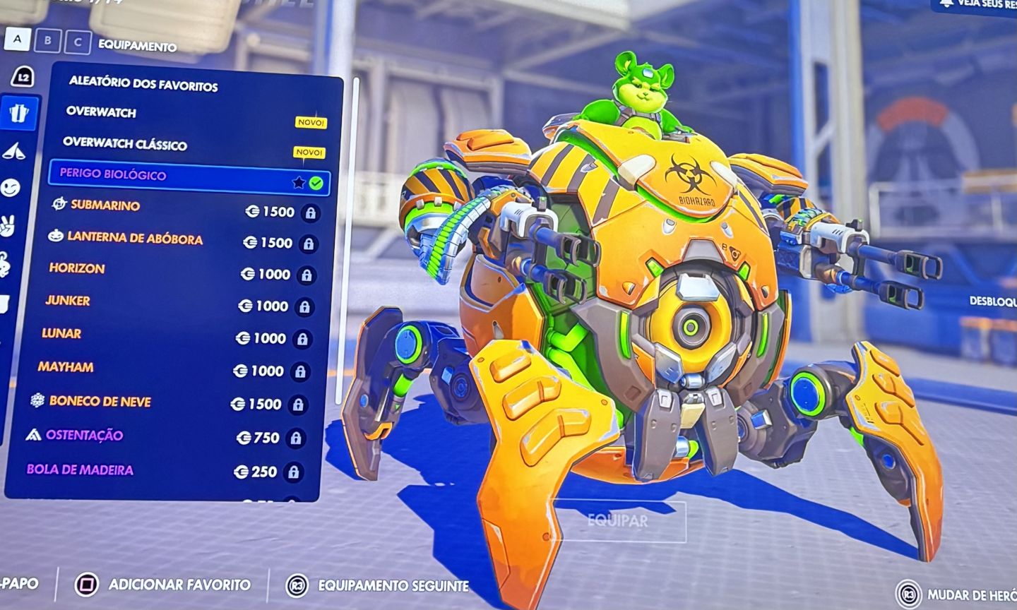 Conta overwatch com diversas skins