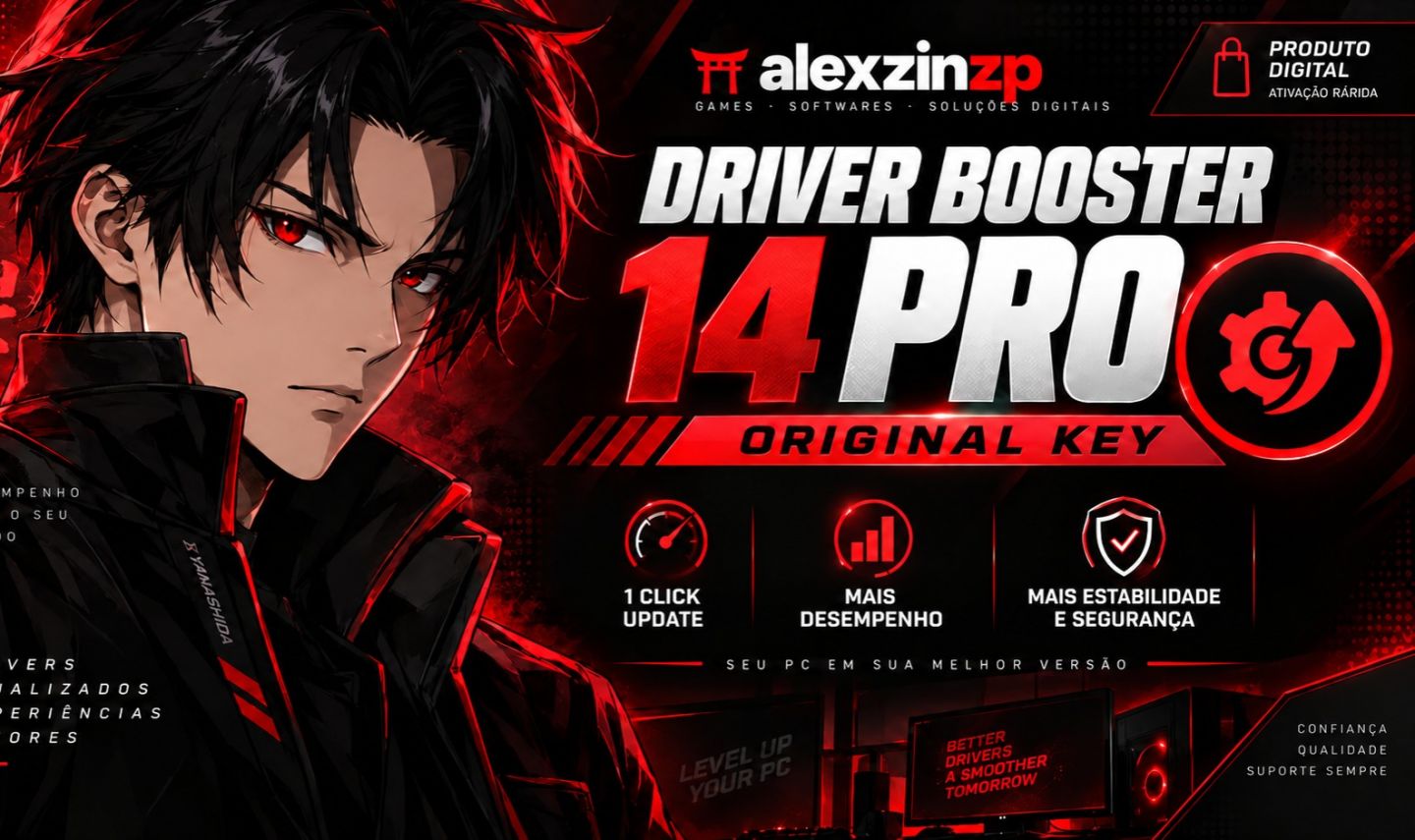 DRIVER BOOSTER 14 PRO | + BRINDE INSANO | KEY ORIGINAL!!!