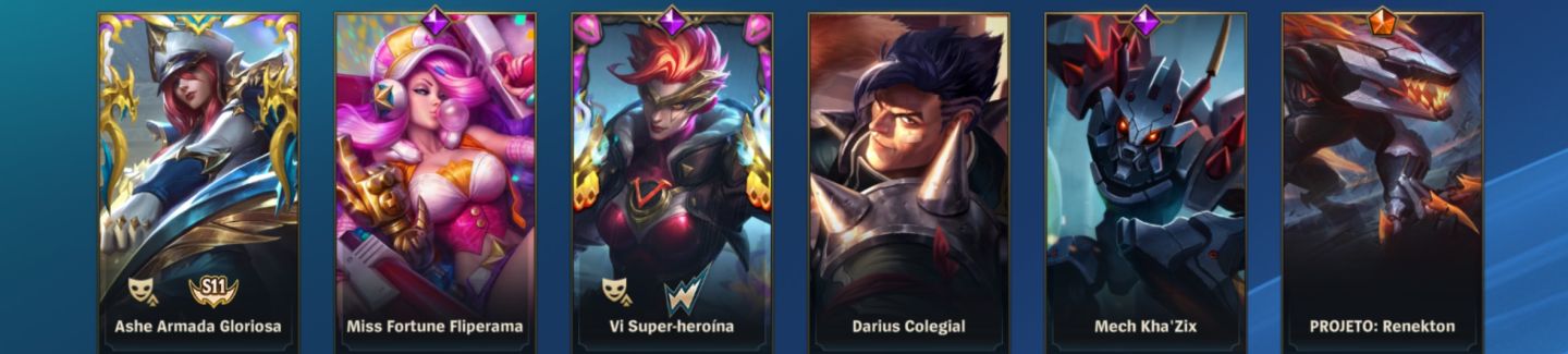 CONTA Wild rift- grão mestre todos os campeões e 110 skins lendárias