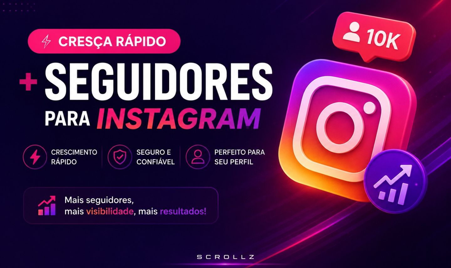 Instagram - Seguidores, Curtidas, Views + Engajamento e Alcance, Menor Preço!