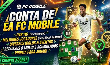 PREÇO NEGOCIÁVEL! | CONTA EA FC MOBILE | OVR ALTO, ENDRICK E CRAQUES NO TIME