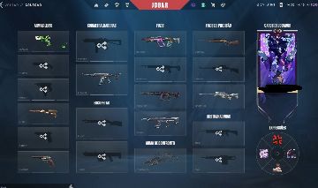 Conta de valorant, dima lvl 189 com 27 skins de loja + conta de lol 6y