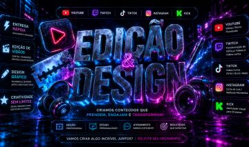 [PRO] Edição de Vídeos | Cortes de Live | Shorts/TikTok & Design/Thumbnails
