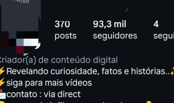 Conta com 90k de seguidores reais