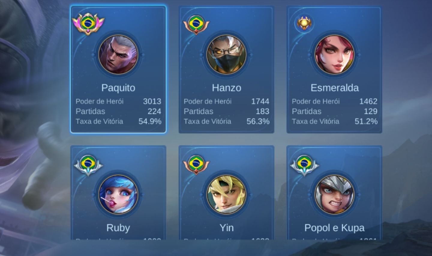Mobile legend, conta mbl a venda!
