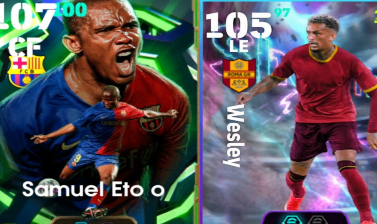 Conta Efootball Samuel etoo 107 gerrard 104 Wesley 105