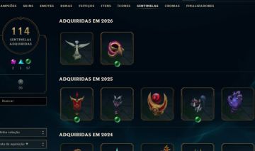 Conta de lol com 1807 skins com bastante skins e-mail de criação full dado