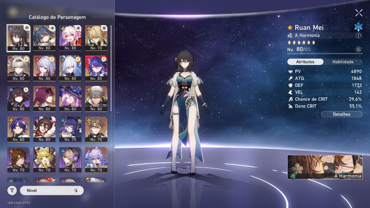 Conta de Genshin x Honkai StarRail DUAS EM UMA