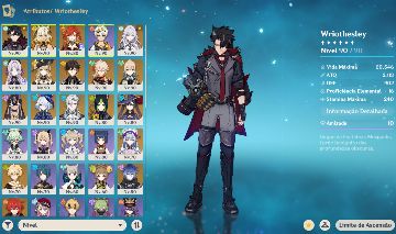 CONTA DE GENSHIN COM FURINA, NEUVILETTE, MAVUIKA, WRIOTHESLEY E MAIS!