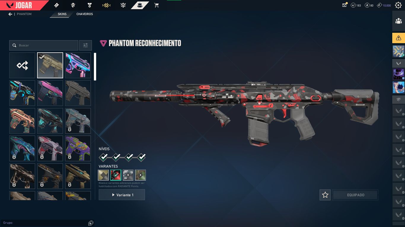 CONTA VALORANT FULL ACESSO PLATINA COM EMAIL ALTERAVEL CHEIA DE SKIN