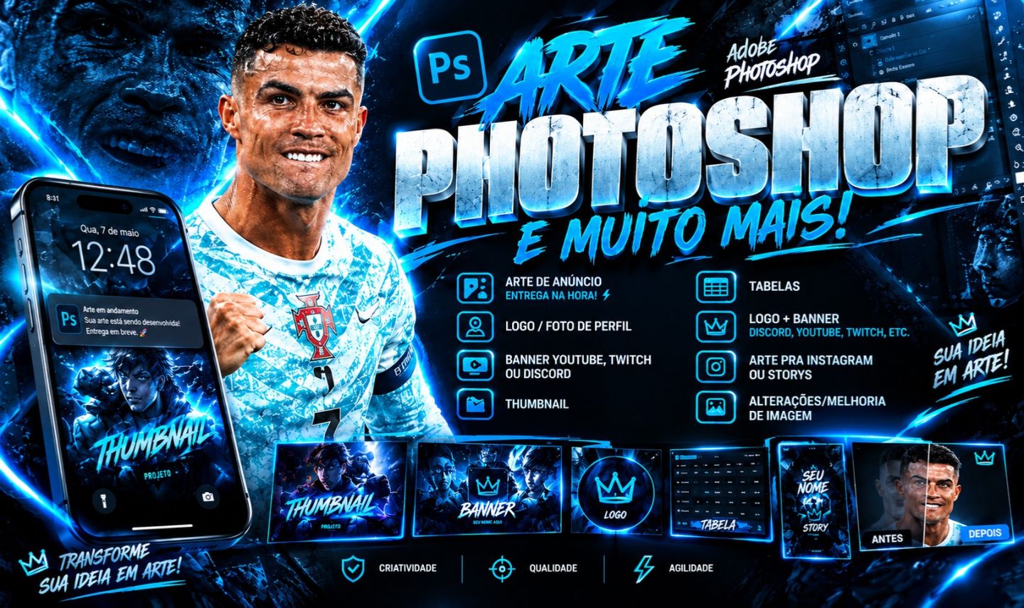 Designer Profissional ! (Thumbnail, Logo, Banners, Anuncios,