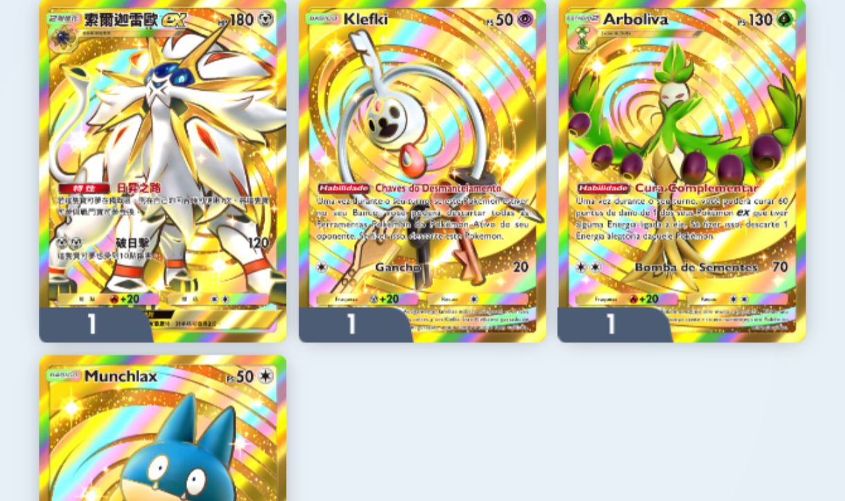 PROMOÇÃO Conta Pokémon TCG com 4 cartas douradas e mto mais, confira fotos!