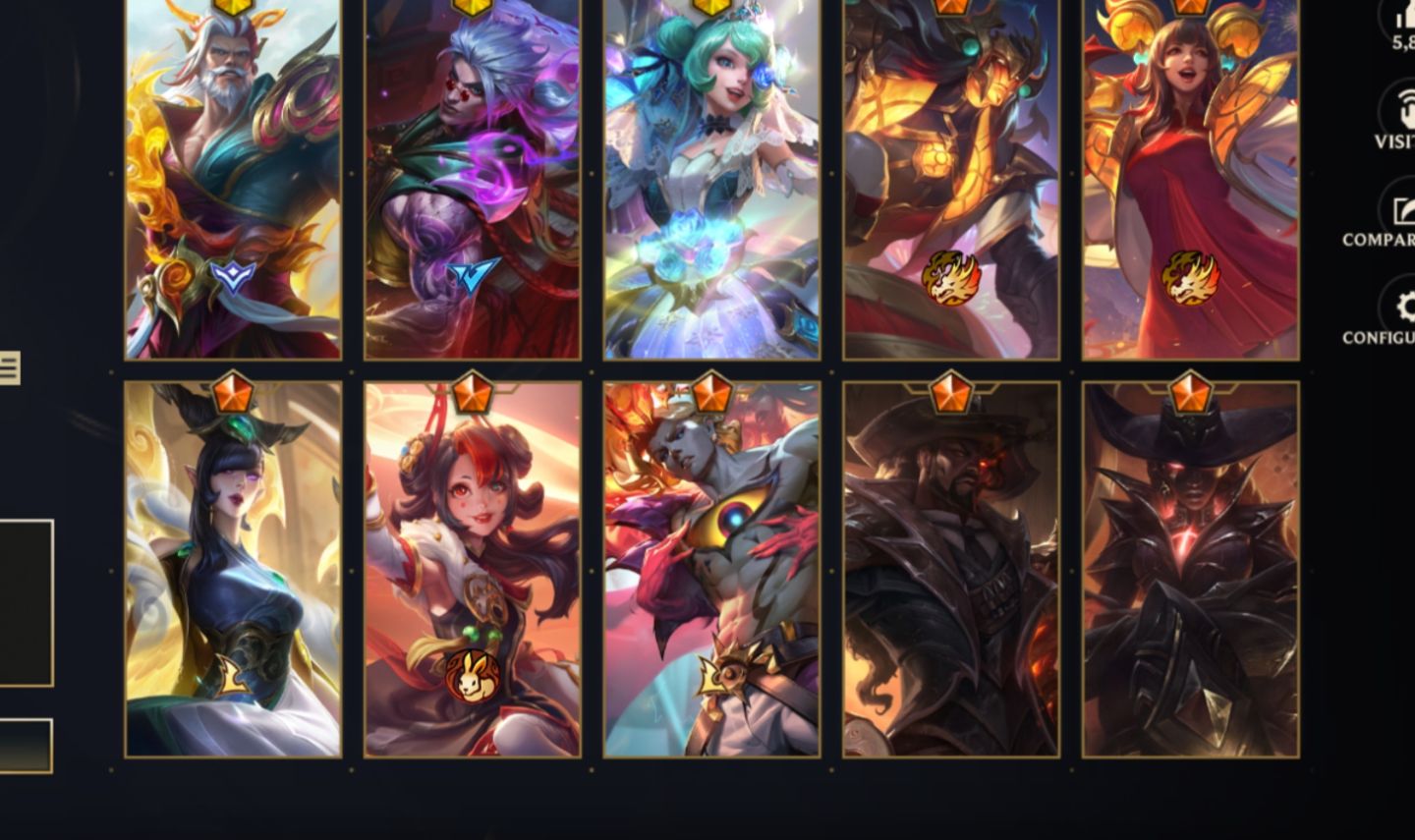 Conta de wild rift main selva com 175 skins + 35k de colecionador