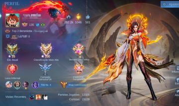 Conta Mobile Legends Mega Colecionador com 652 skins