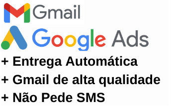 GMAIL +2 ANO/GOOGLE ADS + CONTAS AQUECIDAS IP BR + ENTREGA AUTOMATICA!