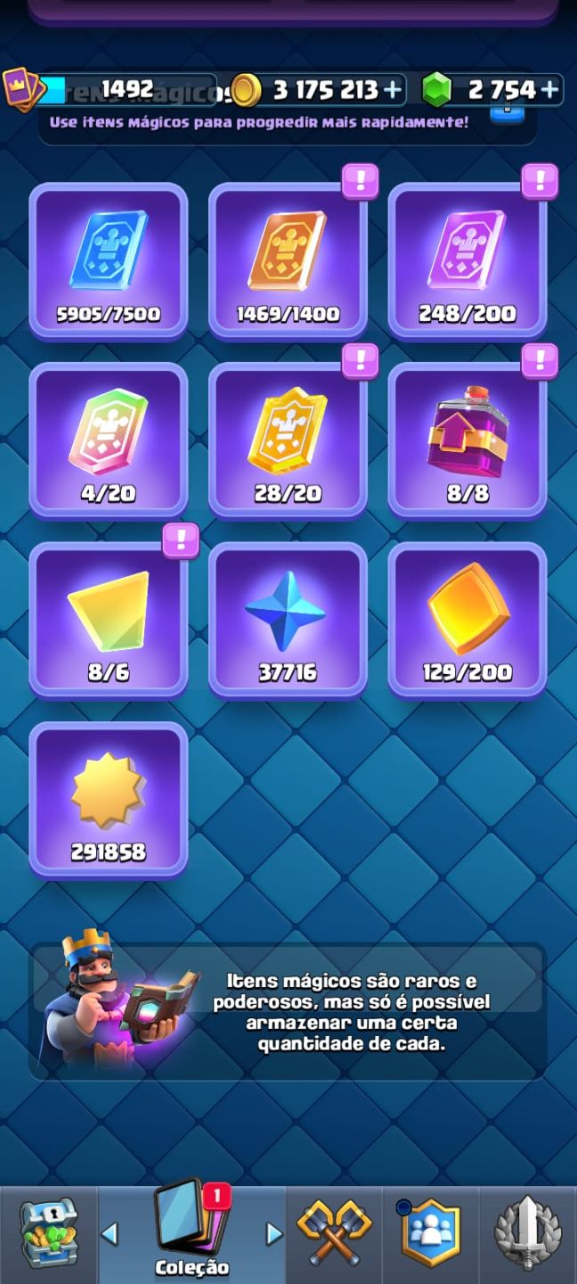 CONTA CLASH ROYALE 10 ANOS SUPER GEMADA | PREÇO NEGOCIÁVEL