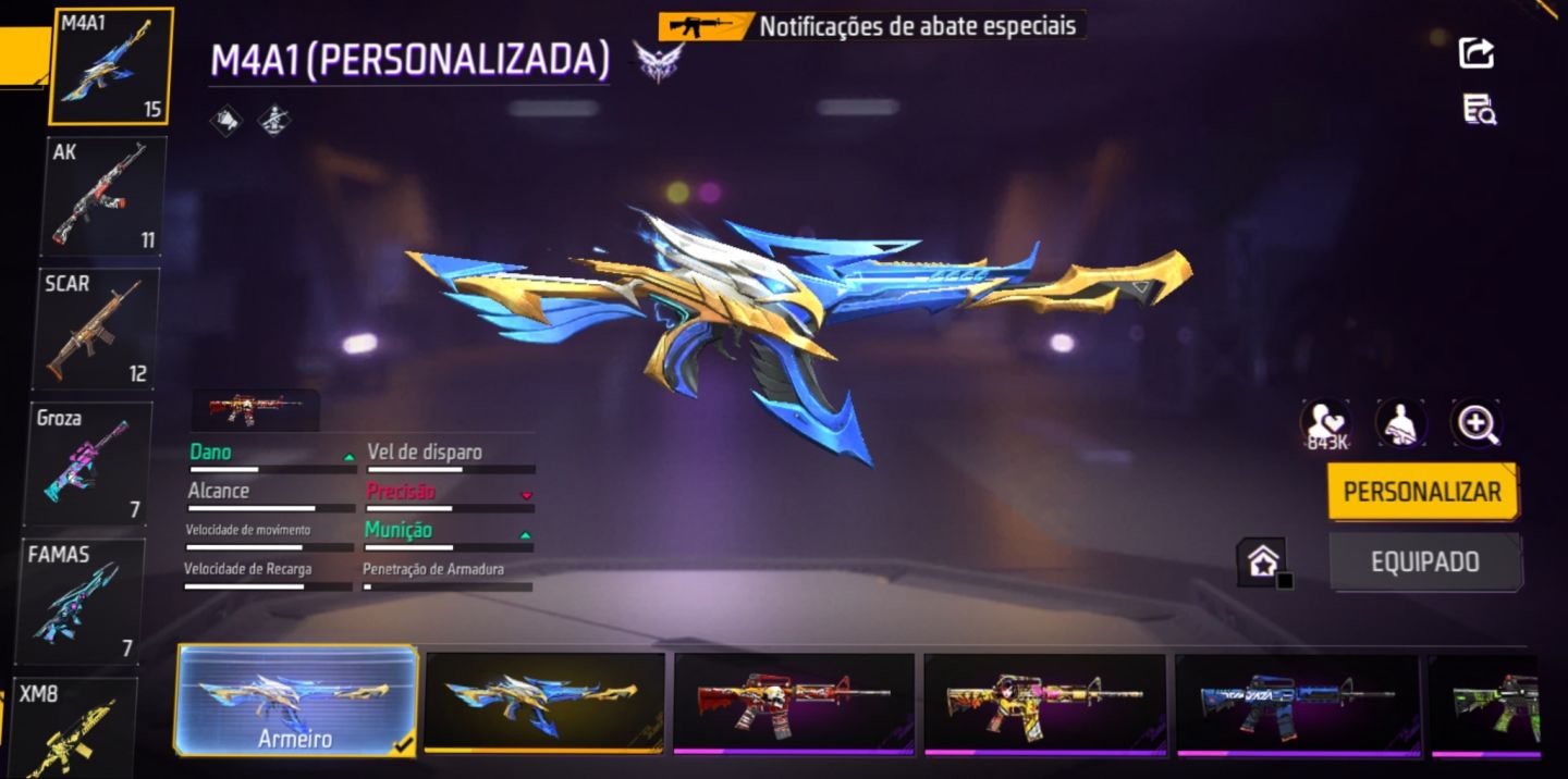 Conta de Free fire gemada da primeira temporada itens antigos e skins de Naruto