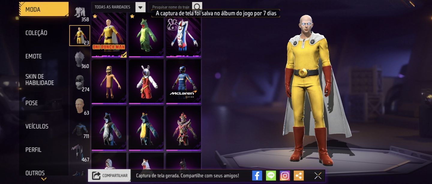 CONTA SUPER RARA DE FREE FIRE