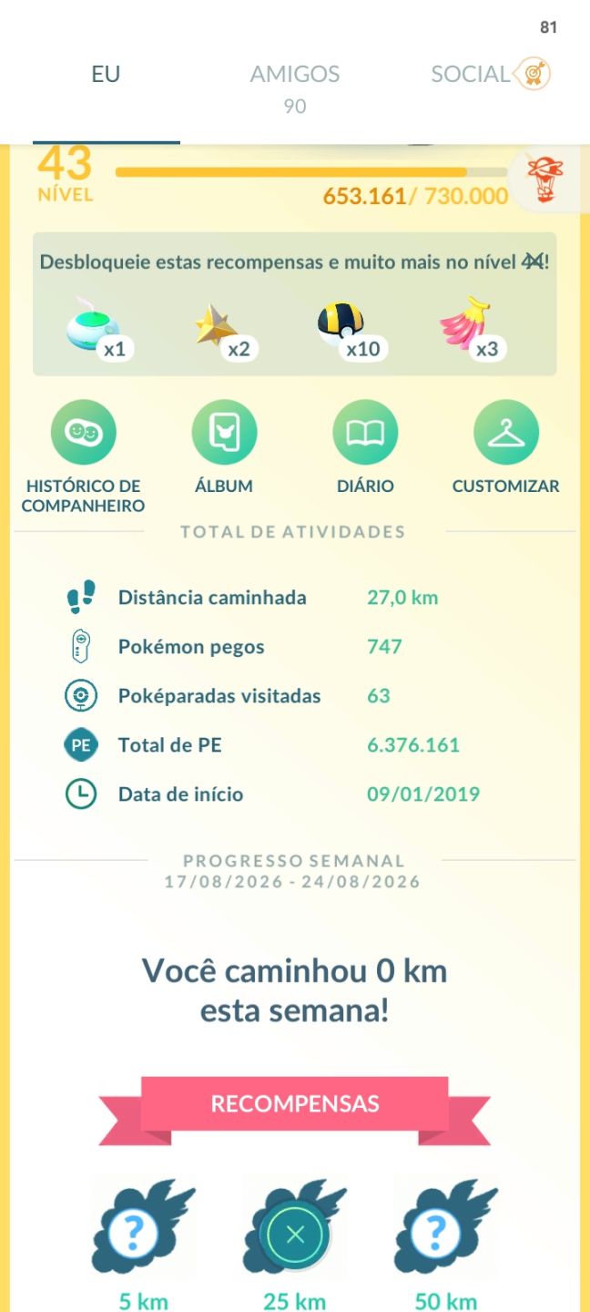 CONTA POKÉMON GO 2019 | 79 MEWTWOS | 31 NECROZMAS | SHINY + FUNDOS | +LENDAS