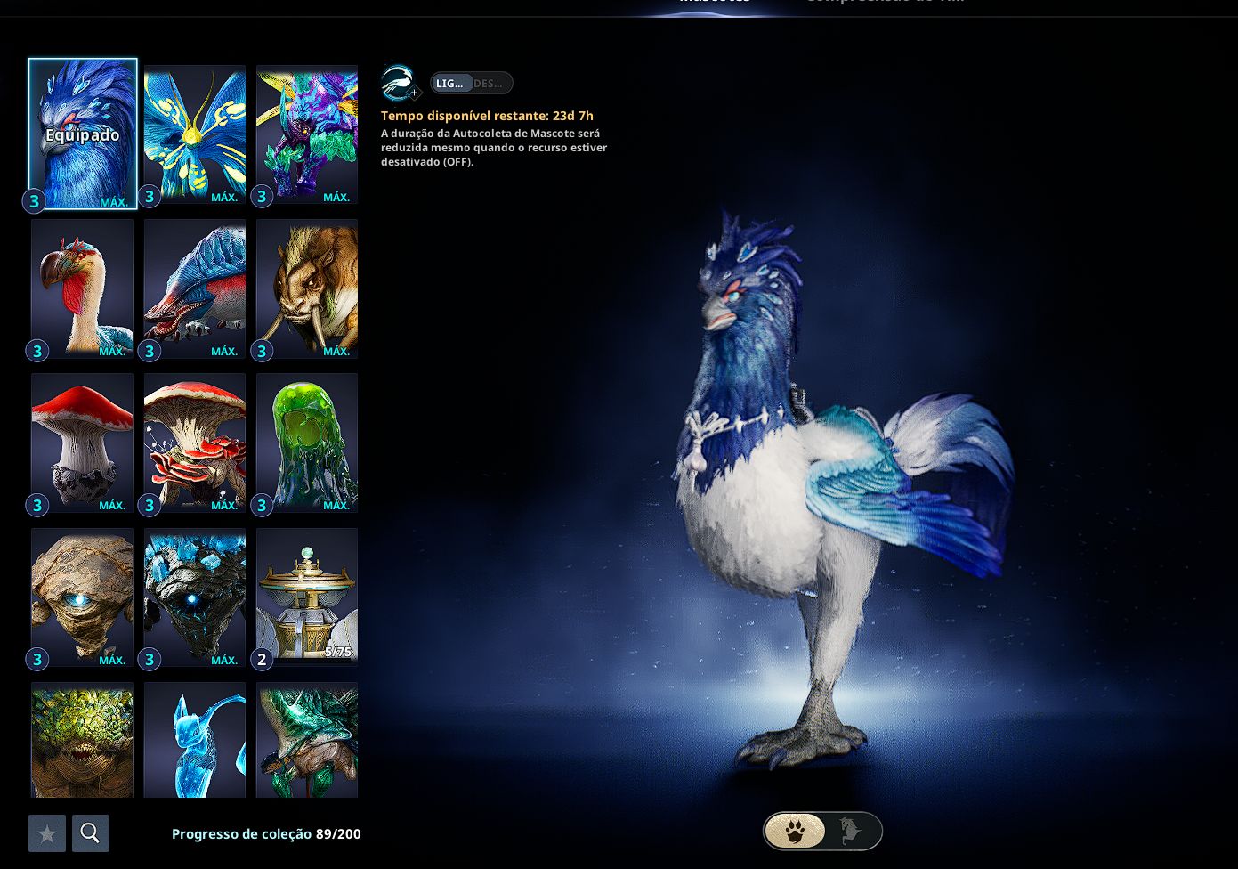 CONTA AION 2 CLERIC 2200 DE GS,96kCP, LV 45 COM ARQUEIRA ALT LV 45