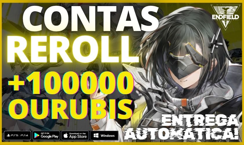 ARKNIGHTS: ENDFIELD CONTAS REROLL - MAIS DE 100.000 OURUBIS [ENTREGA AUTOMÁTICA]