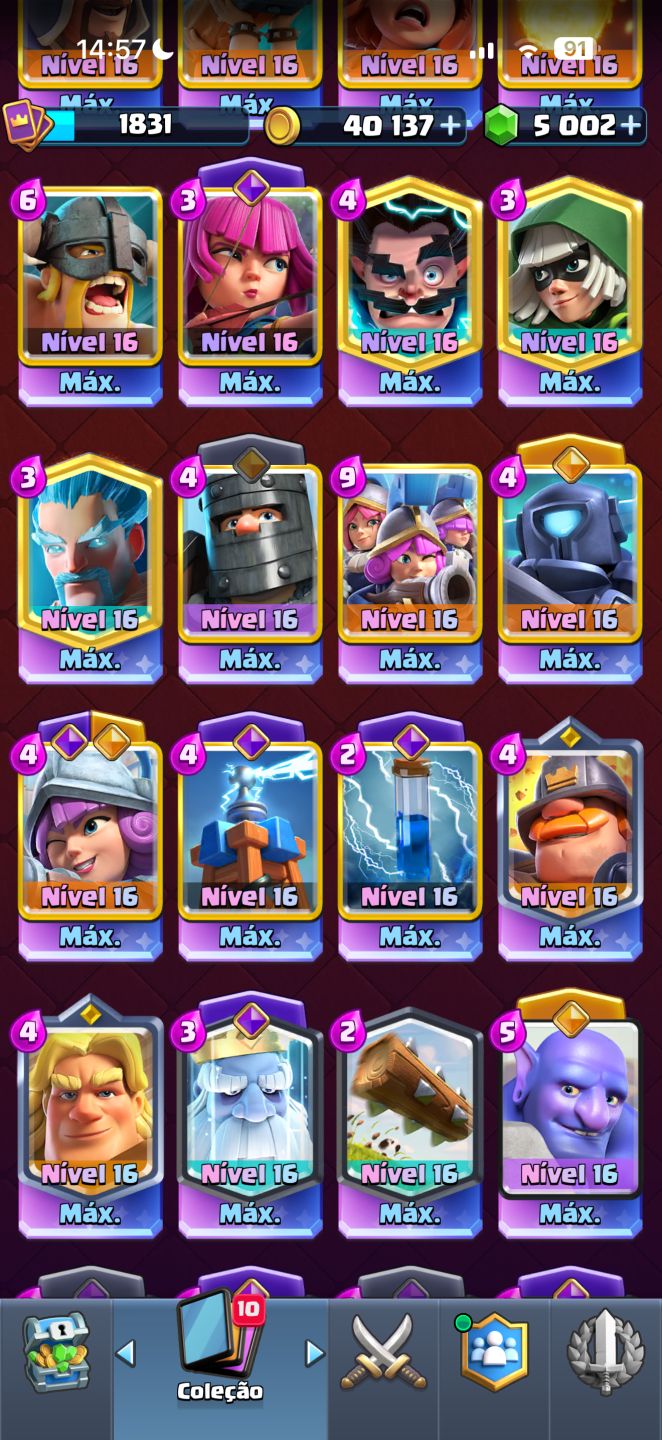 CONTA CLASH ROYALE GEMADA PRO PLAYER