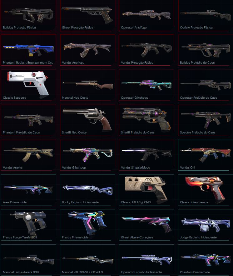 CONTA VALORANT 85 SKINS, 7 FACAS MAIS DE 60K DE VP GASTOS