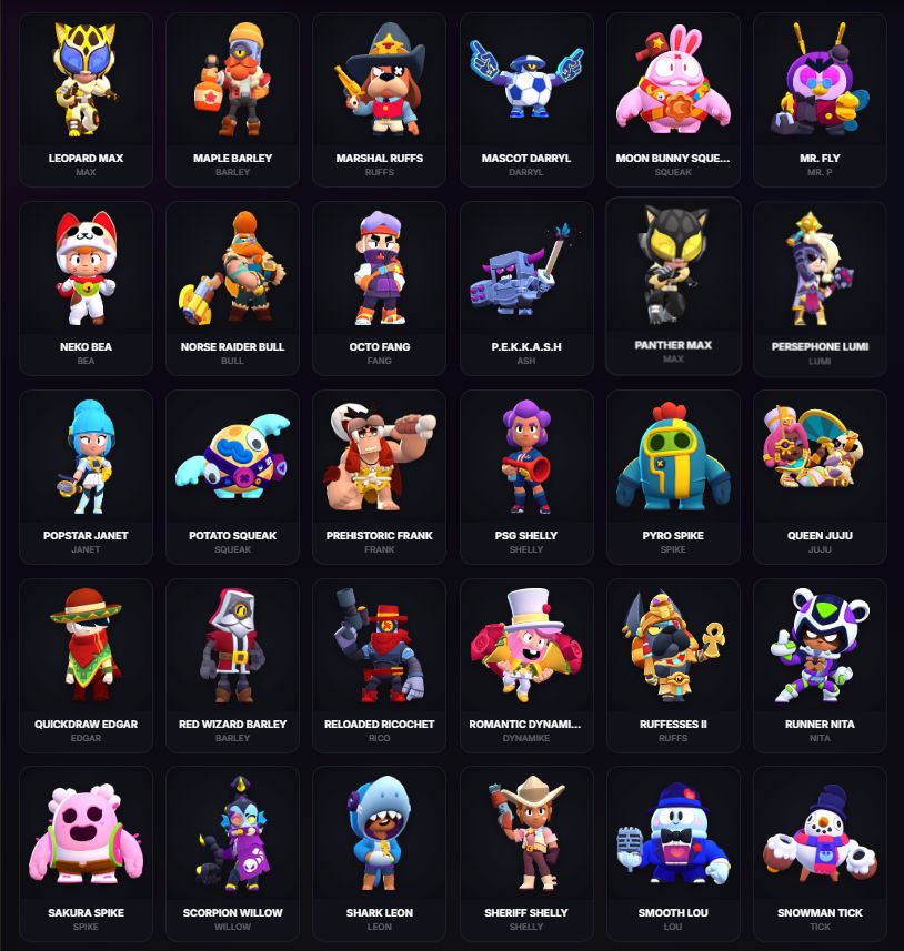 CONTA BRAWL STARS OG | 72K TROFÉUS | LENDÁRIO I BEST | 107 BRAWLERS (49 P11) | M